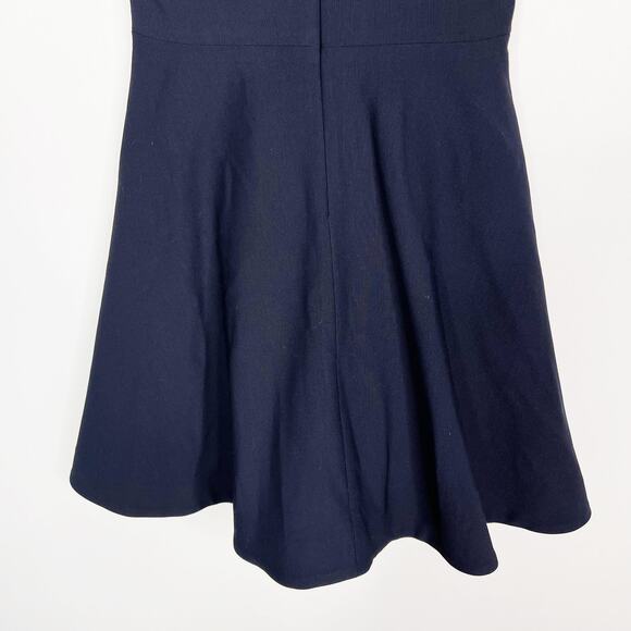 Elizabeth and James Size 4 Navy Blue Abella Cut Out Fit and Flare Dress Cocktail - Picture 7 of 11